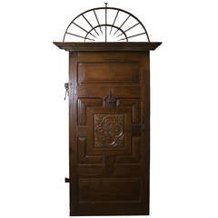 Antique Door Entrance Made of Walnut