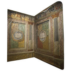 Boiseries Lacquered on Canvas