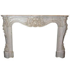 Antique Fireplace Made of Carrara's Marble
