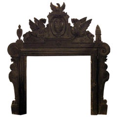 Antique Fireplace Black Ardesia, luxury, '600 Italia From Prince of Rapallo