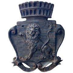 Antique Cast iron Coat of Arms
