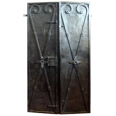 Antique Iron Double Door