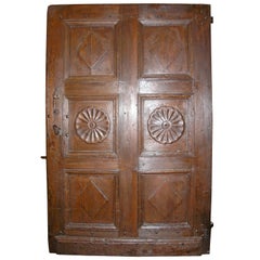 Antique Walnut Entry Door