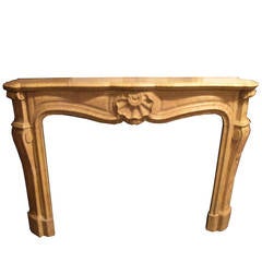 Antique Pietra Gialla Di Verona Fireplace Mantel 1
