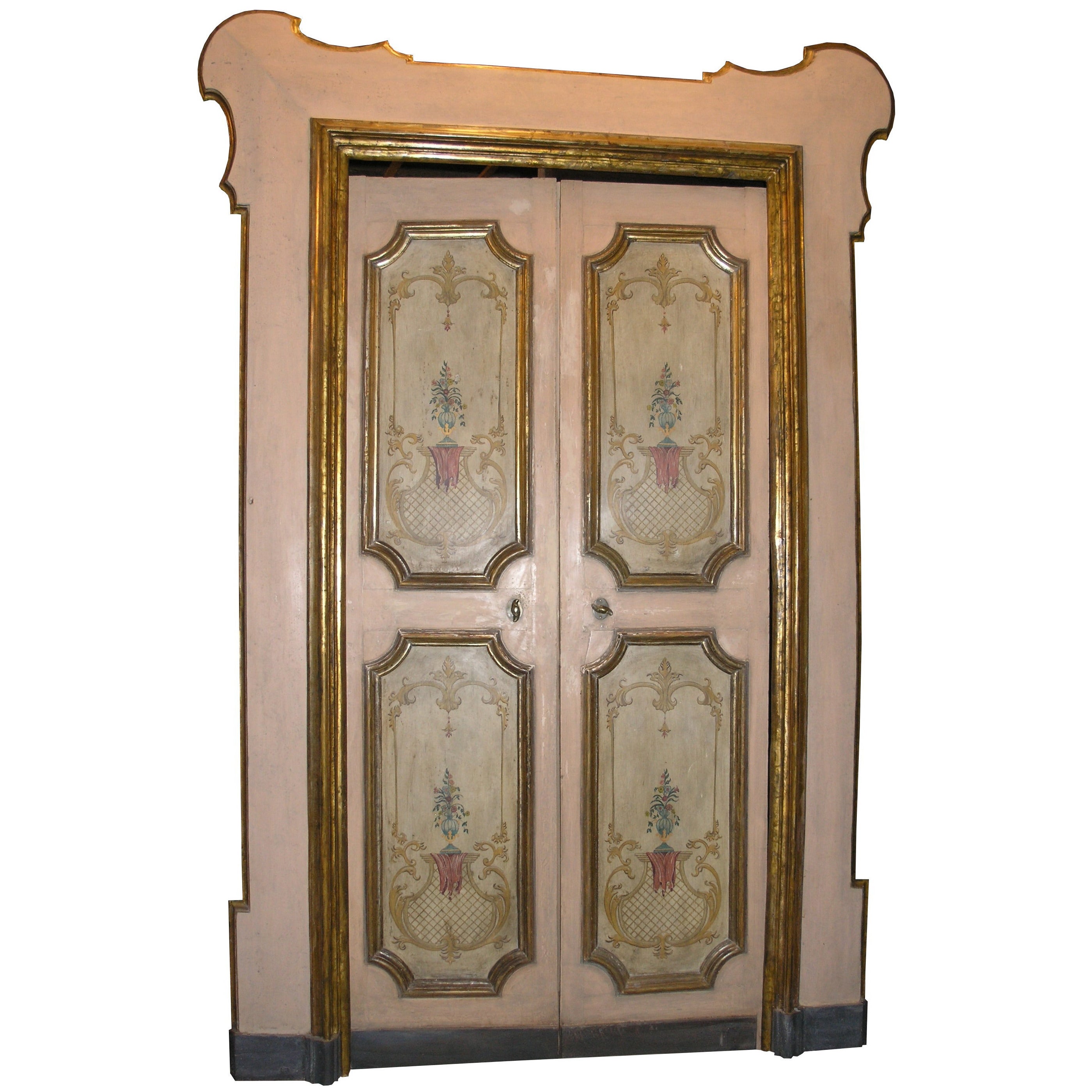 Antique Lacquered Double Door