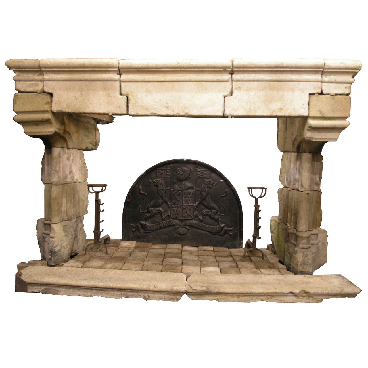 Ancient Fireplace Made of Borgogna's Stone
