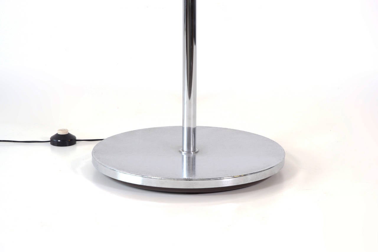 Chrome Theatrical Floor Lamp In Good Condition In Rotterdam, NL