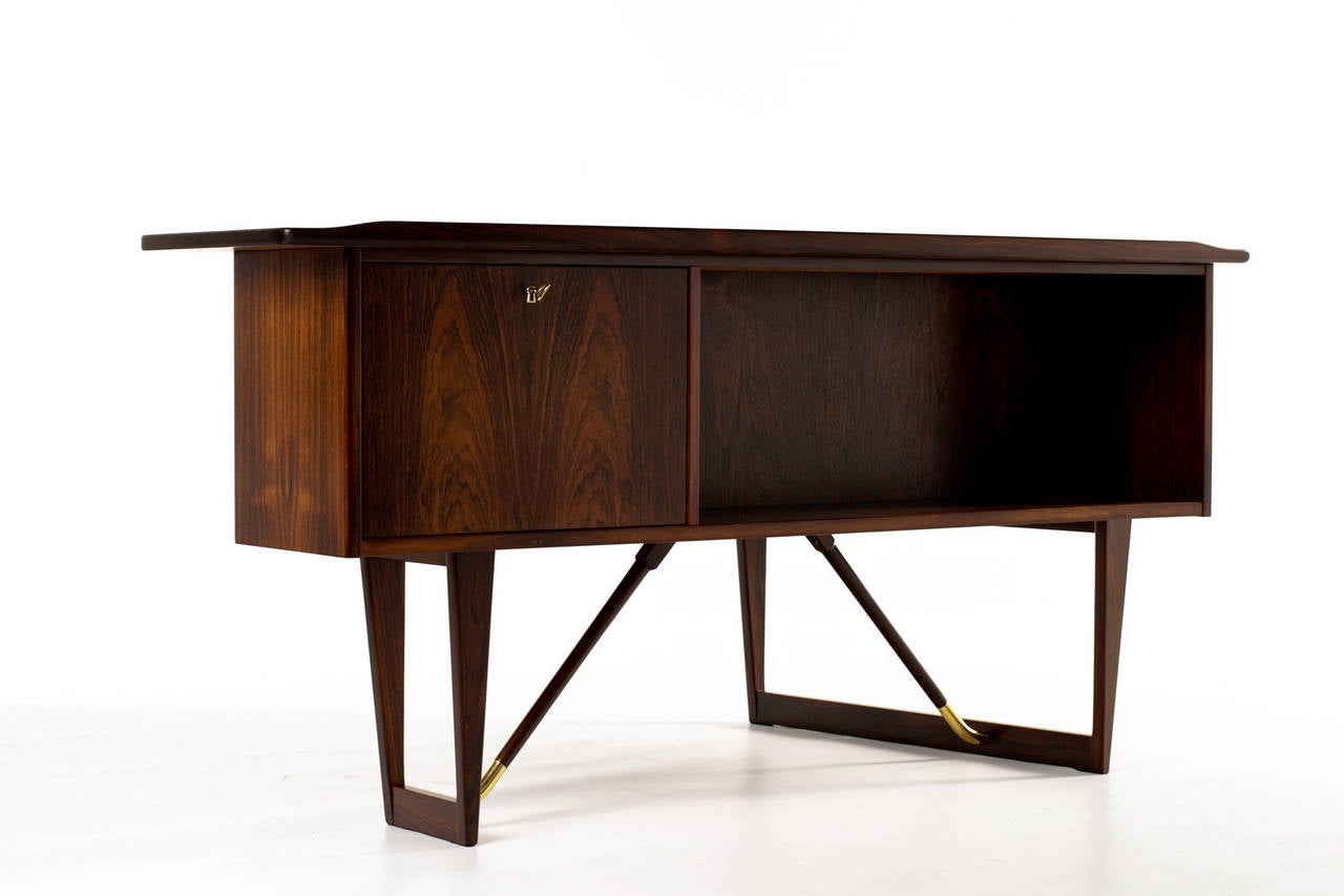 Mid-Century Modern Rosewood Desk by Peter Løvig Nielsen