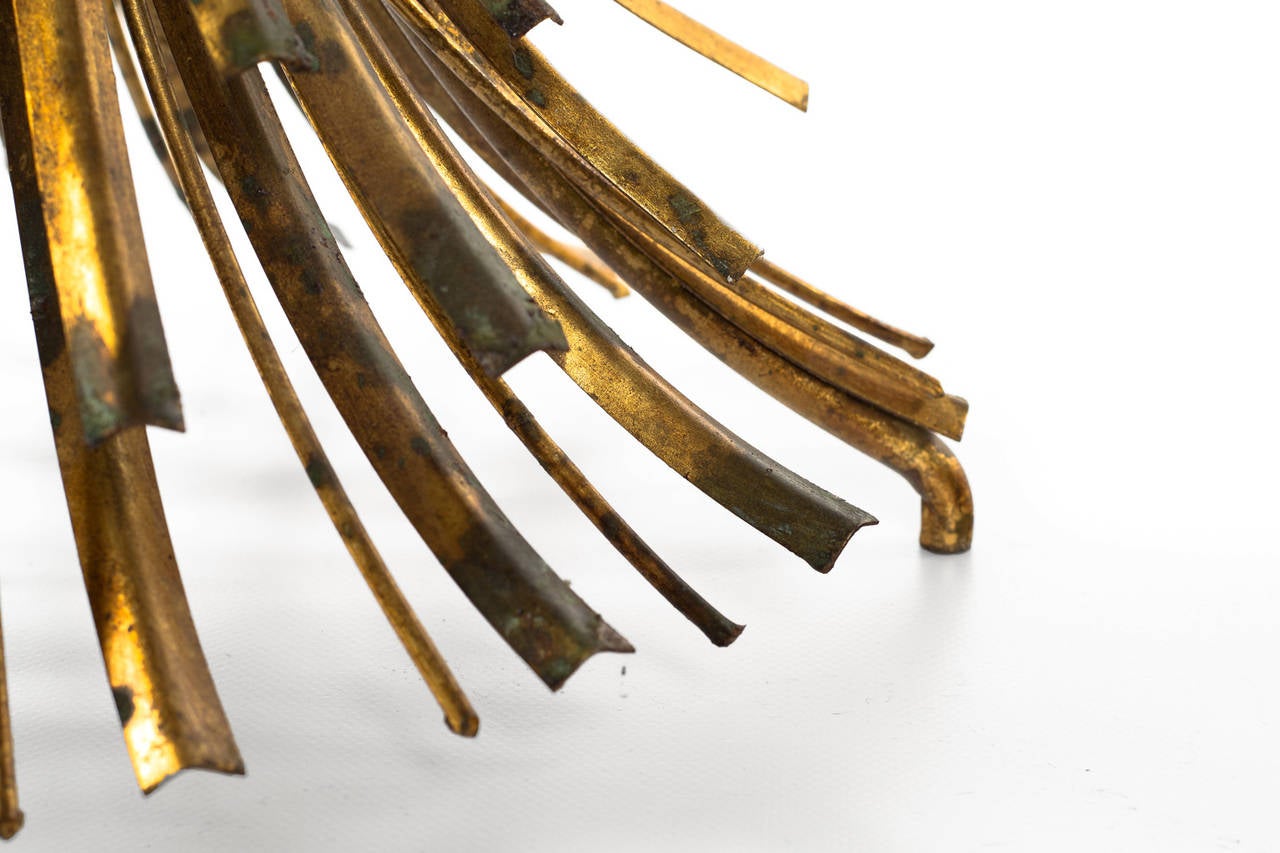 Mid-20th Century French Sheaf of Wheat Side Table