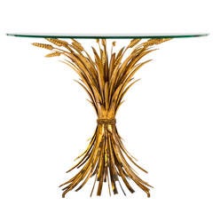 French Sheaf of Wheat Side Table