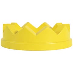 Vintage Yellow Glazed Bowl by Ettore Sottsass