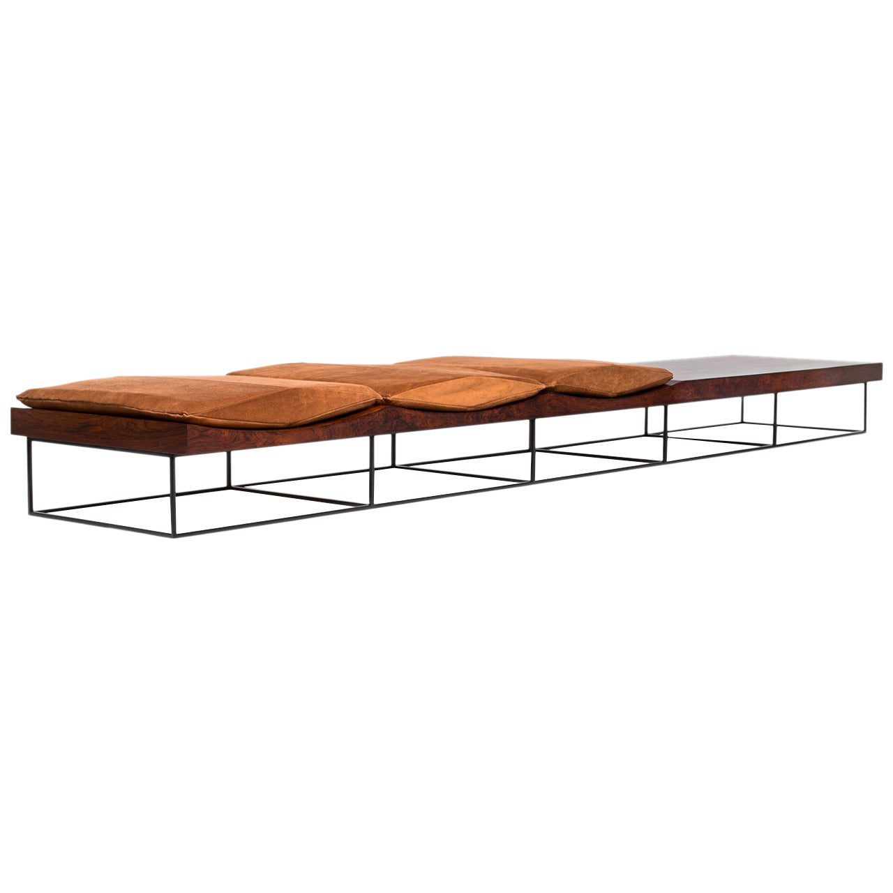 Rosewood Bench by Jorge Zalszupin, Brazil, 1960
