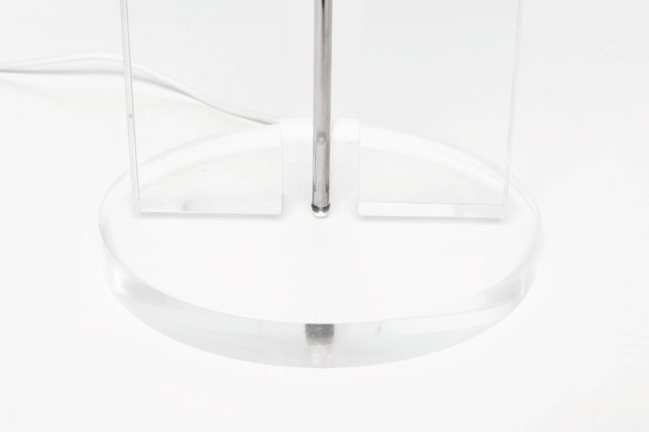 Exclusive Set of Large Lucite Table Lamps 2