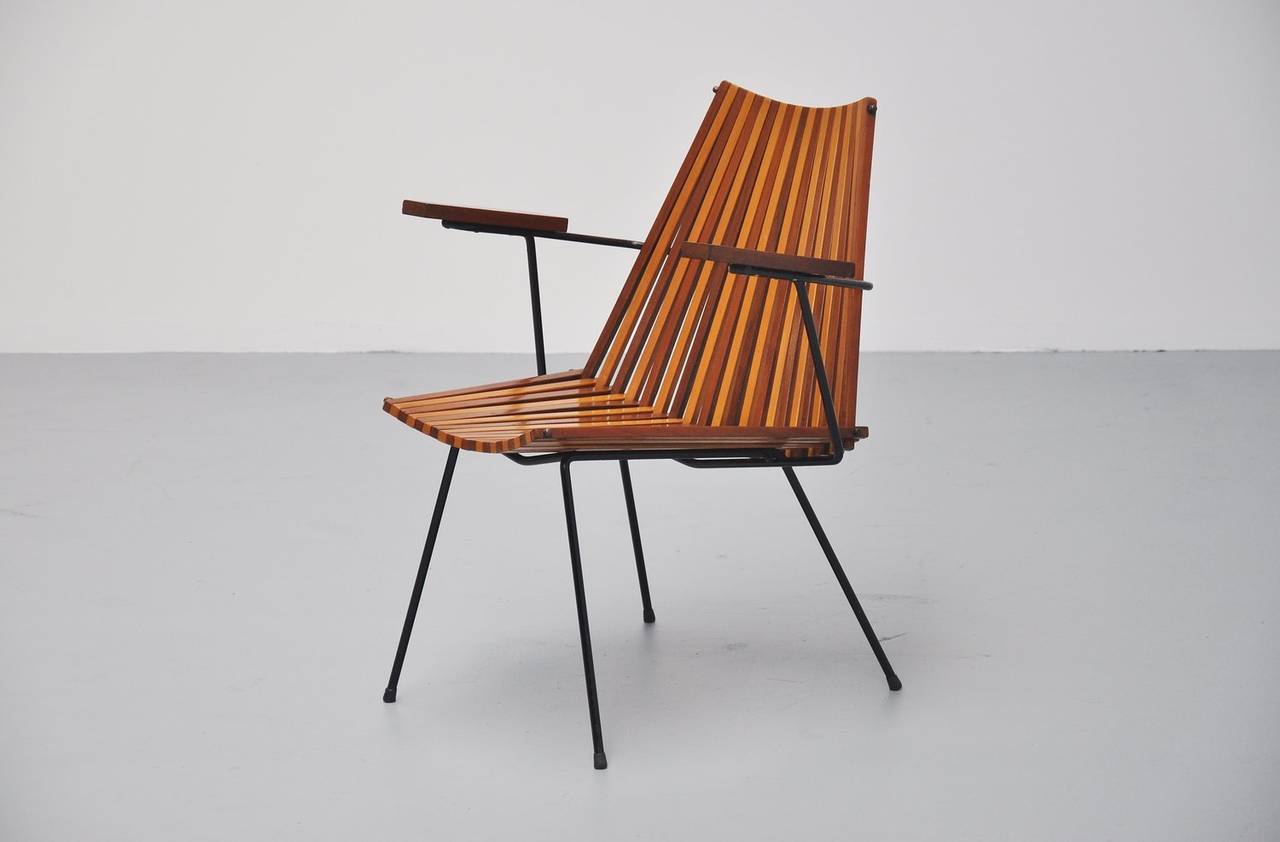 Mid-Century Modern Dirk van Sliedrecht Lounge Chair Rohé Noordwolde, 1960