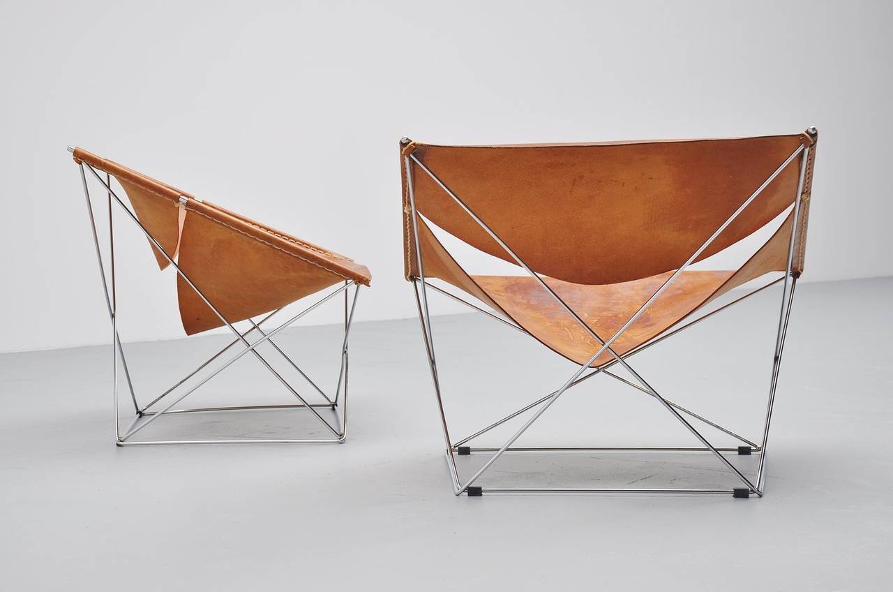 Pair of Pierre Paulin F675 Butterfly Chairs for Artifort, 1963 1