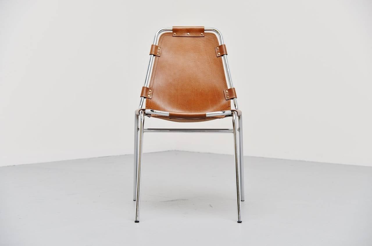 Mid-20th Century Charlotte Perriand les Arcs dining chair France 1960