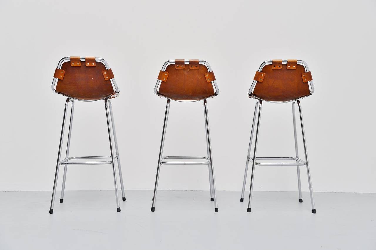 French Charlotte Perriand Bar Stools for Les Arcs, 1960