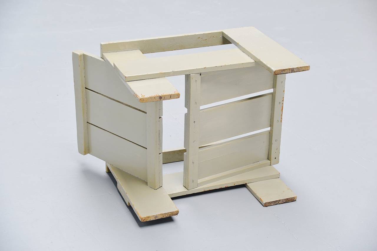 Gerrit Thomas Rietveld Crate Chair Metz & Co, 1940 For Sale 1