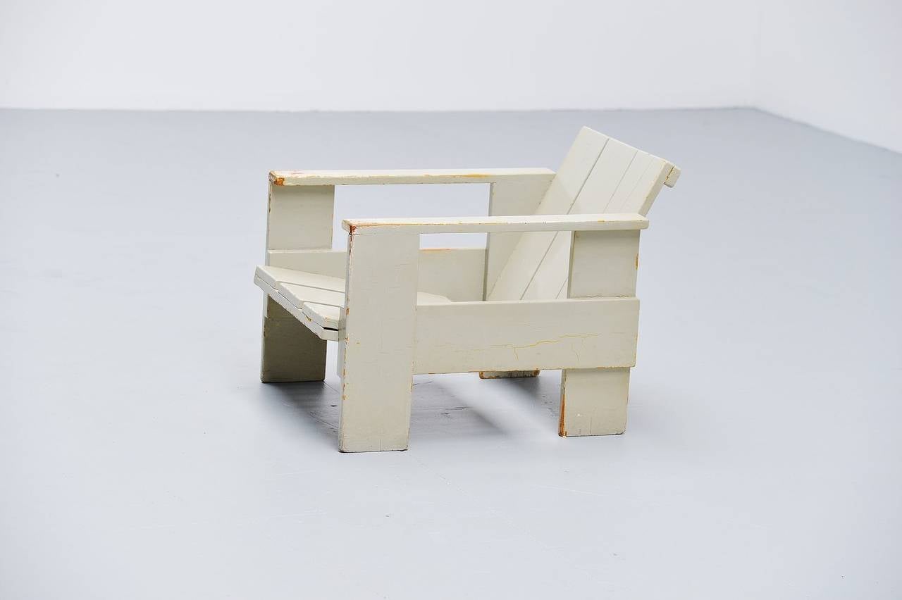 Wood Gerrit Thomas Rietveld Crate Chair Metz & Co, 1940 For Sale