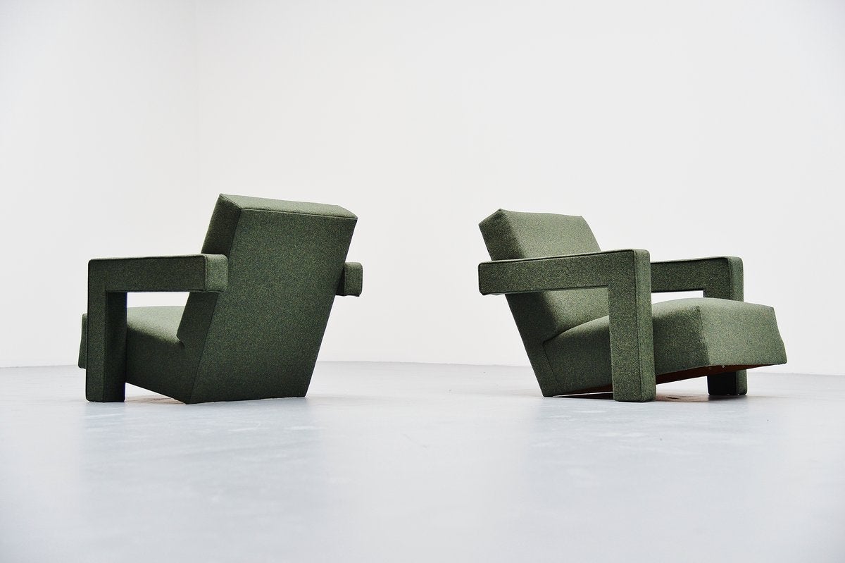 Gerrit Thomas Rietveld Utrecht Chairs Metz & Co, 1961 In Excellent Condition In Roosendaal, NL