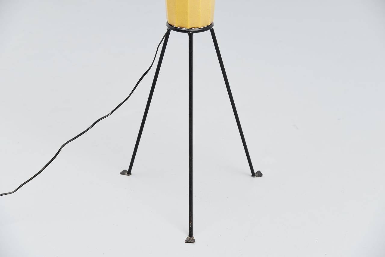 Lacquered H. Klingle Lugano Floor Lamp for Artimeta, 1957