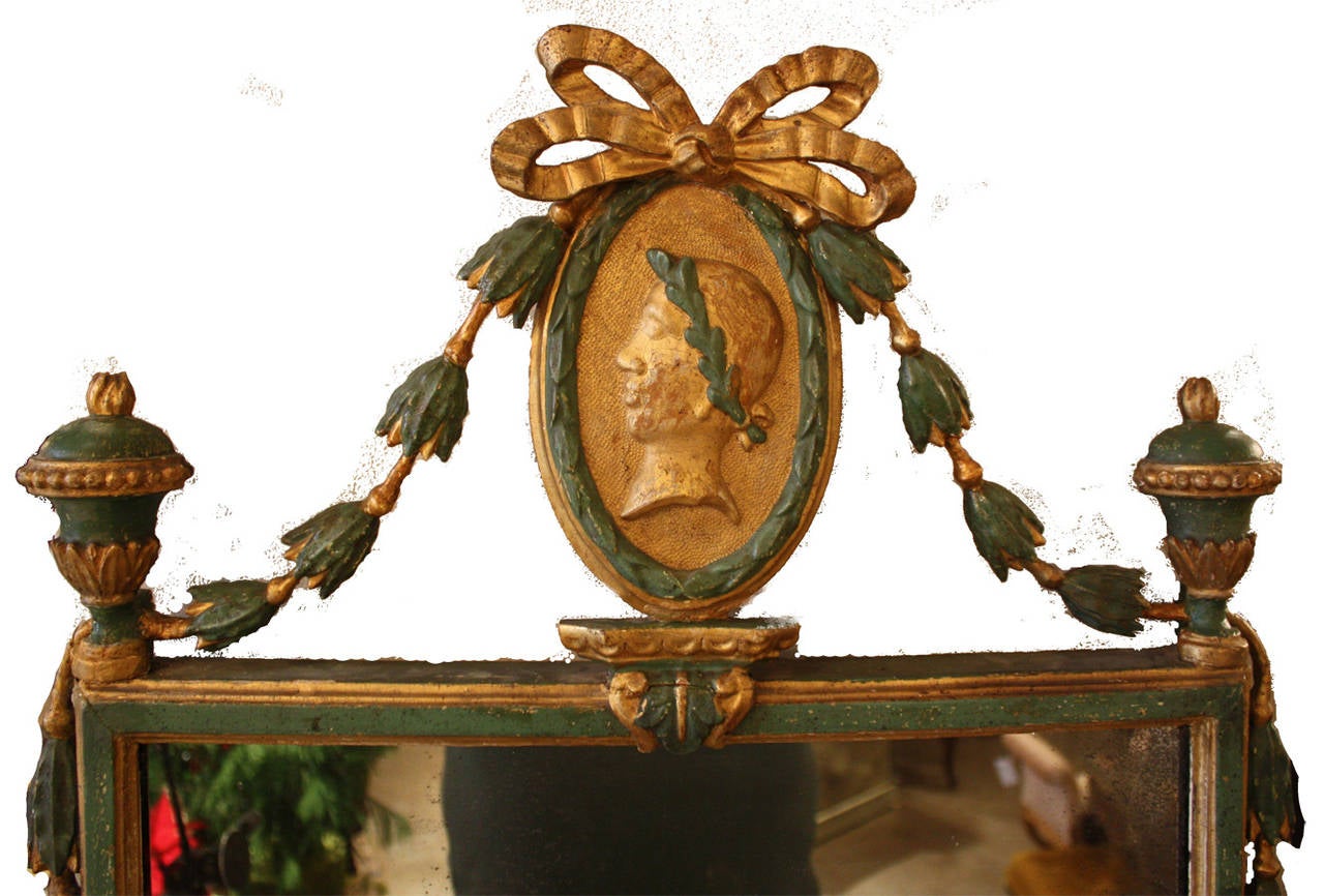 Louis XVI 18th Century Italian Neoclassical Mirror