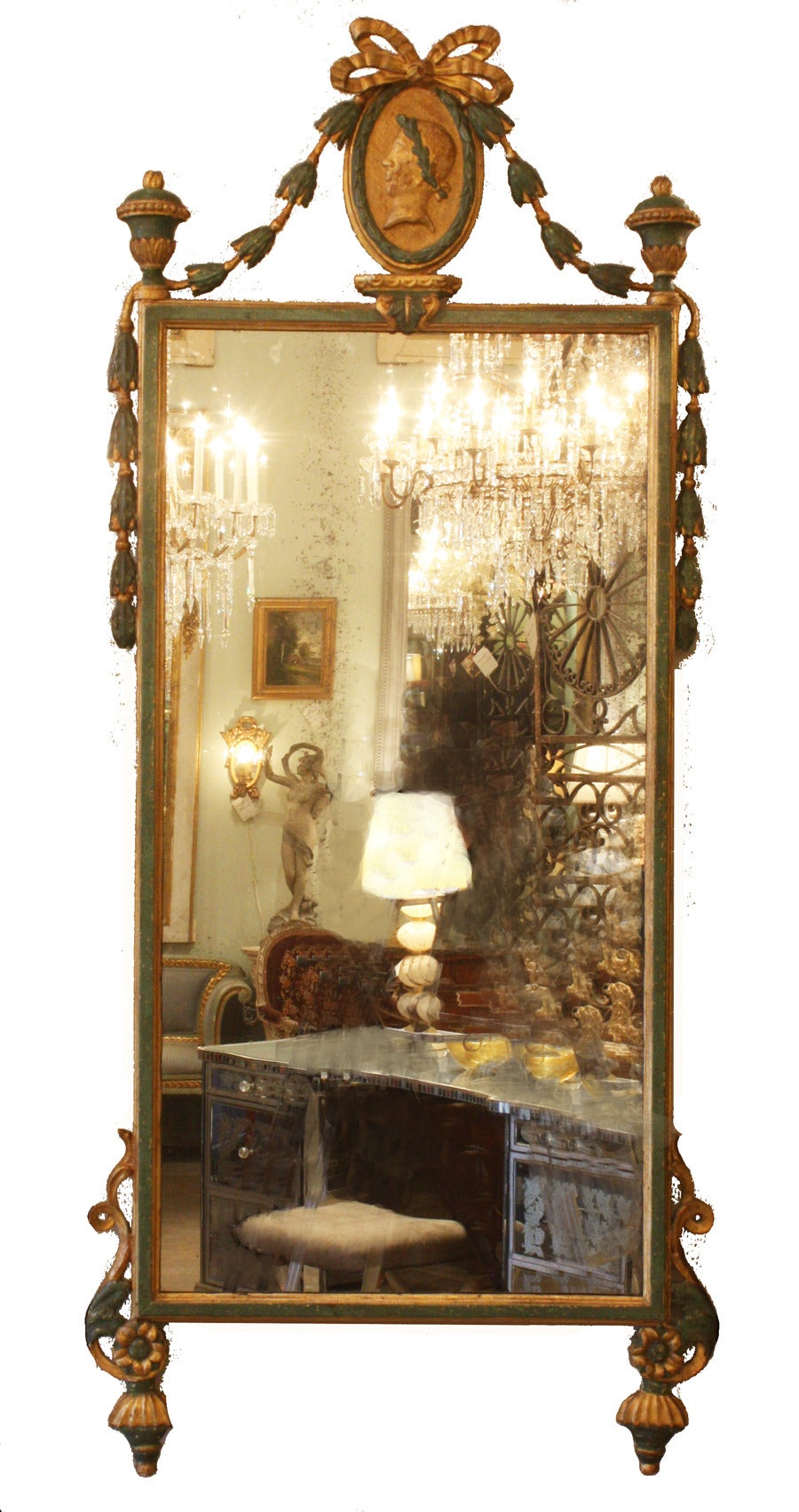 Gilt 18th Century Italian Neoclassical Mirror