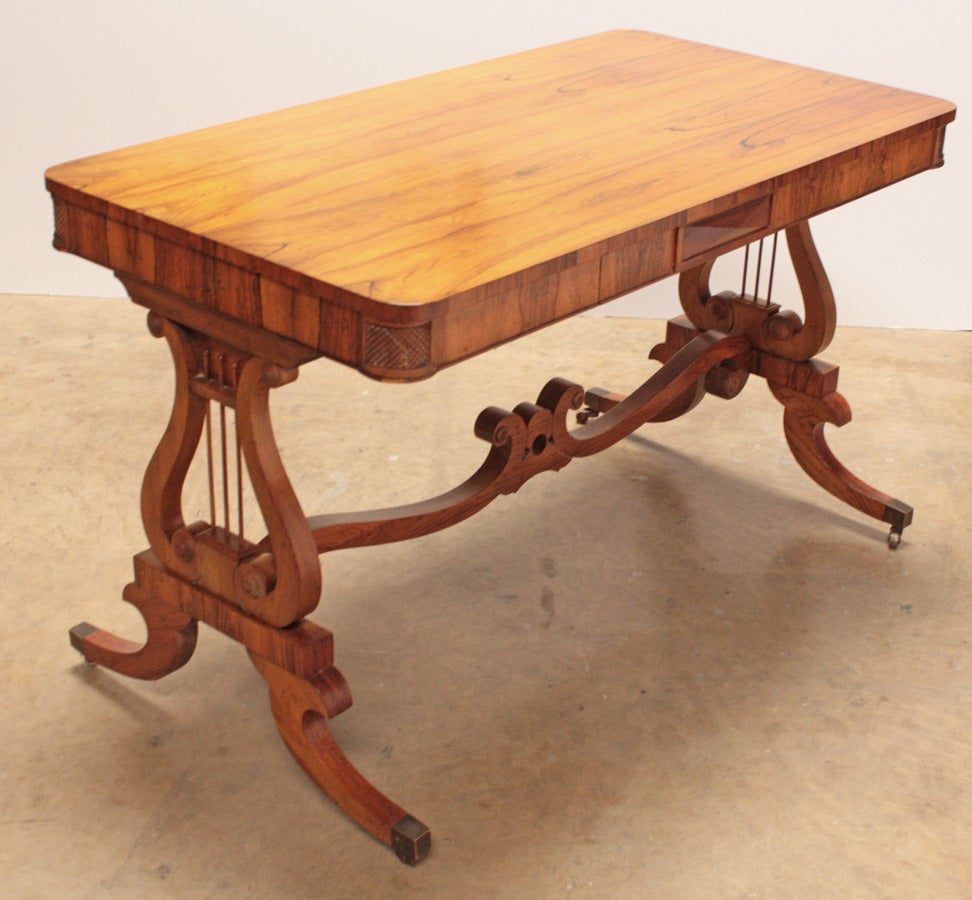 Baker Furniture Regency Style Writing Desk For Sale At 1stdibs