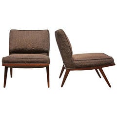 Pair of Lounge or Slipper Chairs Attributed to Paul McCobb 11