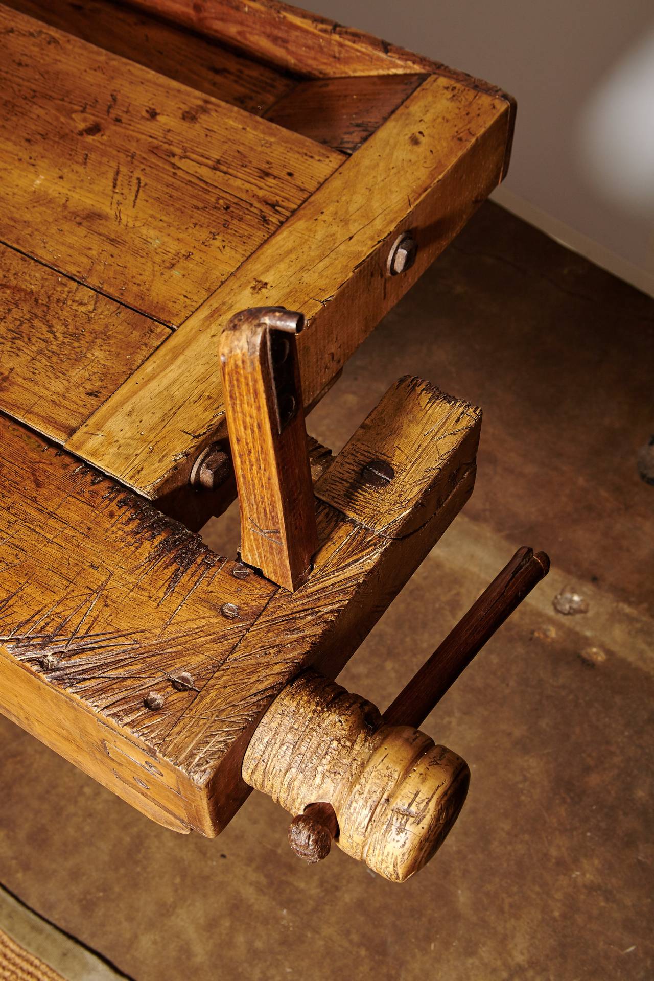 Rustic European Carpenter's Workbench