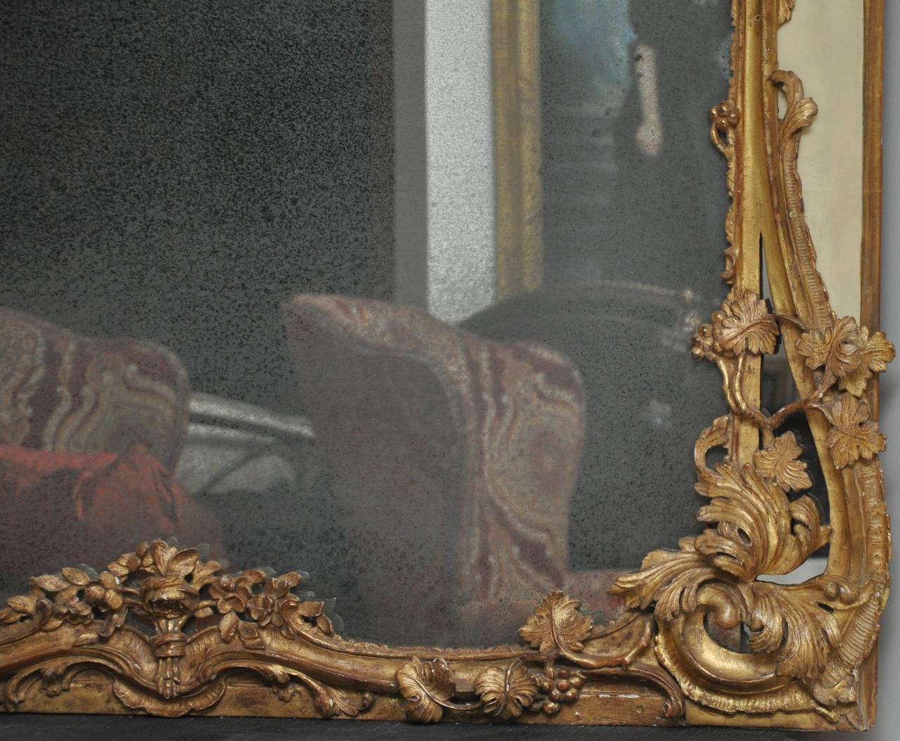 Doré Miroir Trumeau français du 18ème siècle, Provence en vente