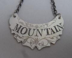 A very rare George III Mother of Pearl Wine Label made, most probably, in London