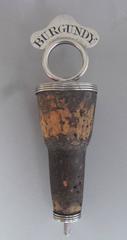 A very rare George III Silver mounted Burgundy Bottle Cork 
