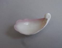 An extremely rare Porcelain Caddy Spoon, English, circa 1840.