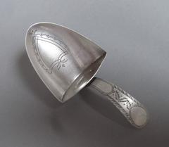 A very rare George III Caddy Spoon made by Thomas Willmore of Birmingham