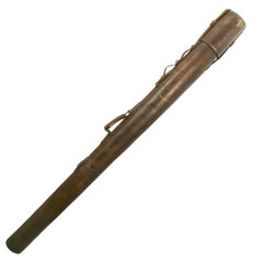 Leather Salmon Fishing Rod Tube