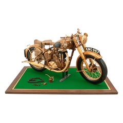 Wooden Model of a Matchless Motorcycle