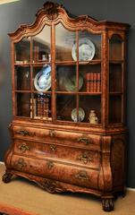 Dutch Marquetry Walnut Cabinet
