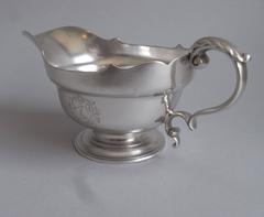 Exceptional George II Sauceboat Made in London by George Hindmarsh in 1731