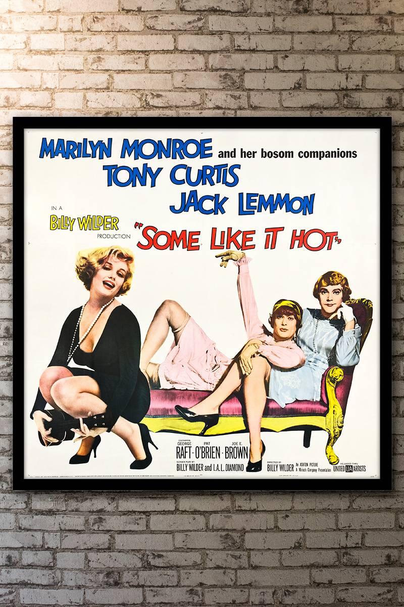 After witnessing a Mafia murder, slick saxophone player Joe (Tony Curtis) and his long-suffering buddy, Jerry (Jack Lemmon), improvise a quick plan to escape from Chicago with their lives. Disguising themselves as women, they join an all-female jazz