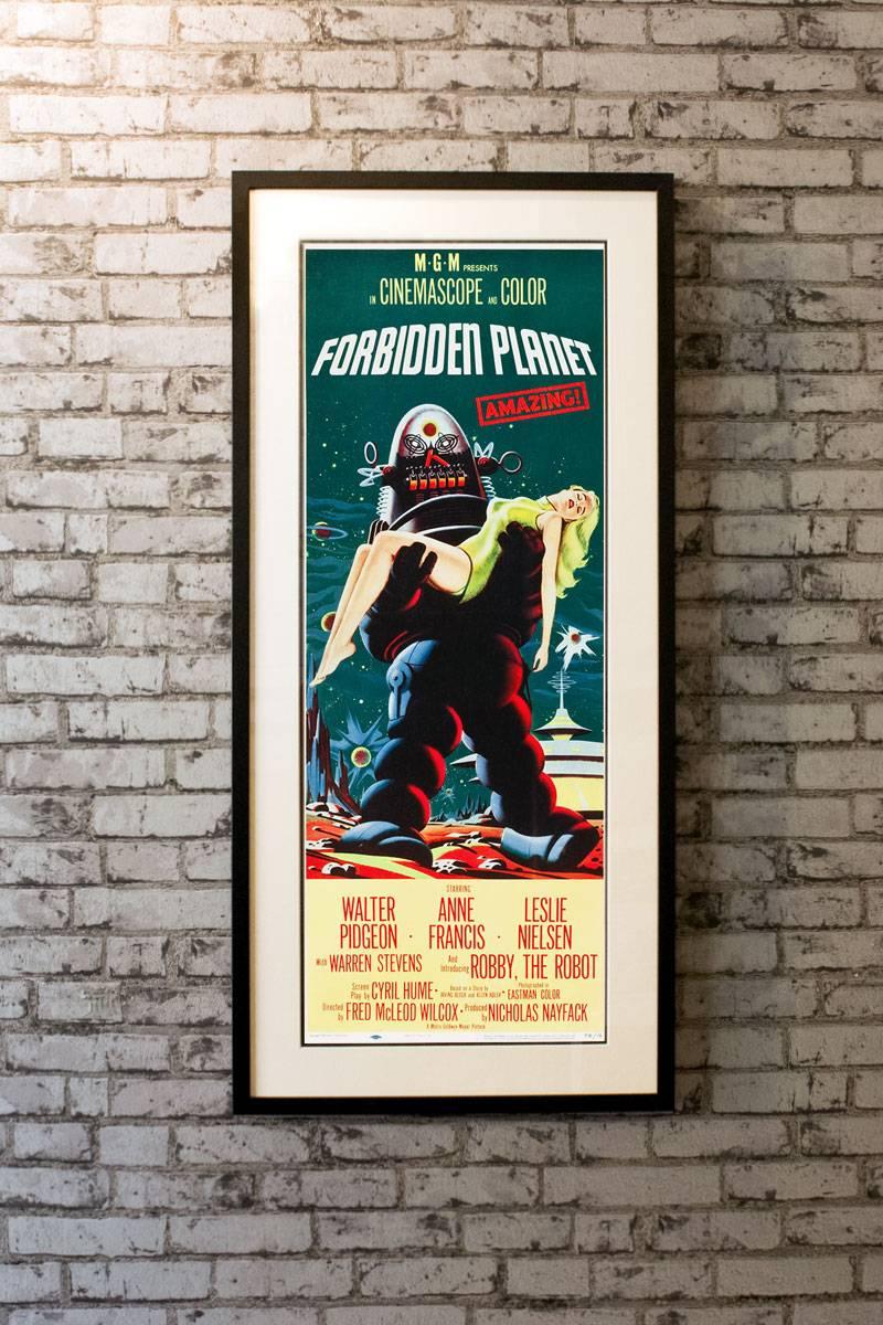 Leslie Nielsen stars in this science fiction epic featuring the debut of the one and only, Robby the Robot. The mechanical fan favourite is the centre of attention on this prized insert, showcasing one of the most iconic images of any poster to come