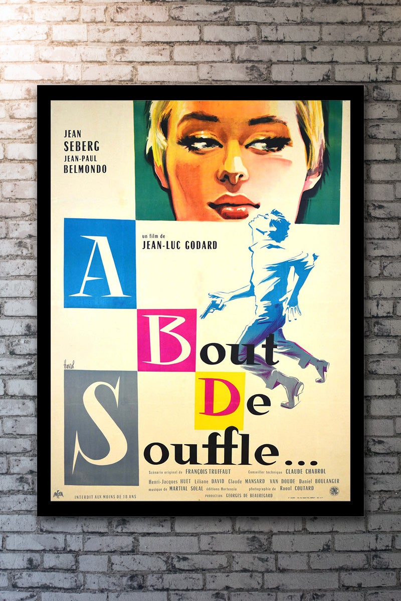 A Bout De Souffle Film Poster 1960 For Sale At 1stdibs A Bout De Souffle Film Poster 1960 For Sale At 1stdibs