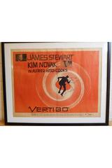 "Vertigo" Film Poster, 1958, Already Framed