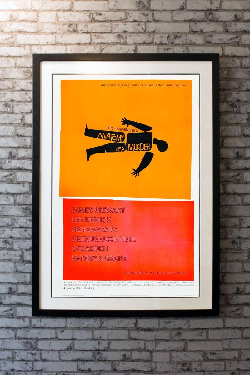 Saul Bass's film posters are characterized by a distinctive typography and minimalistic style. Blessed with the gift of identifying the one image which symbolised the movie, Bass then recreated it in a strikingly modern style. This ‘Anatomy Of A