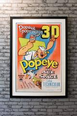 "Popeye, The Ace Of Space" Film Poster, 1953