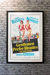 "Gentlemen Prefer Blondes" Film Poster, 1953