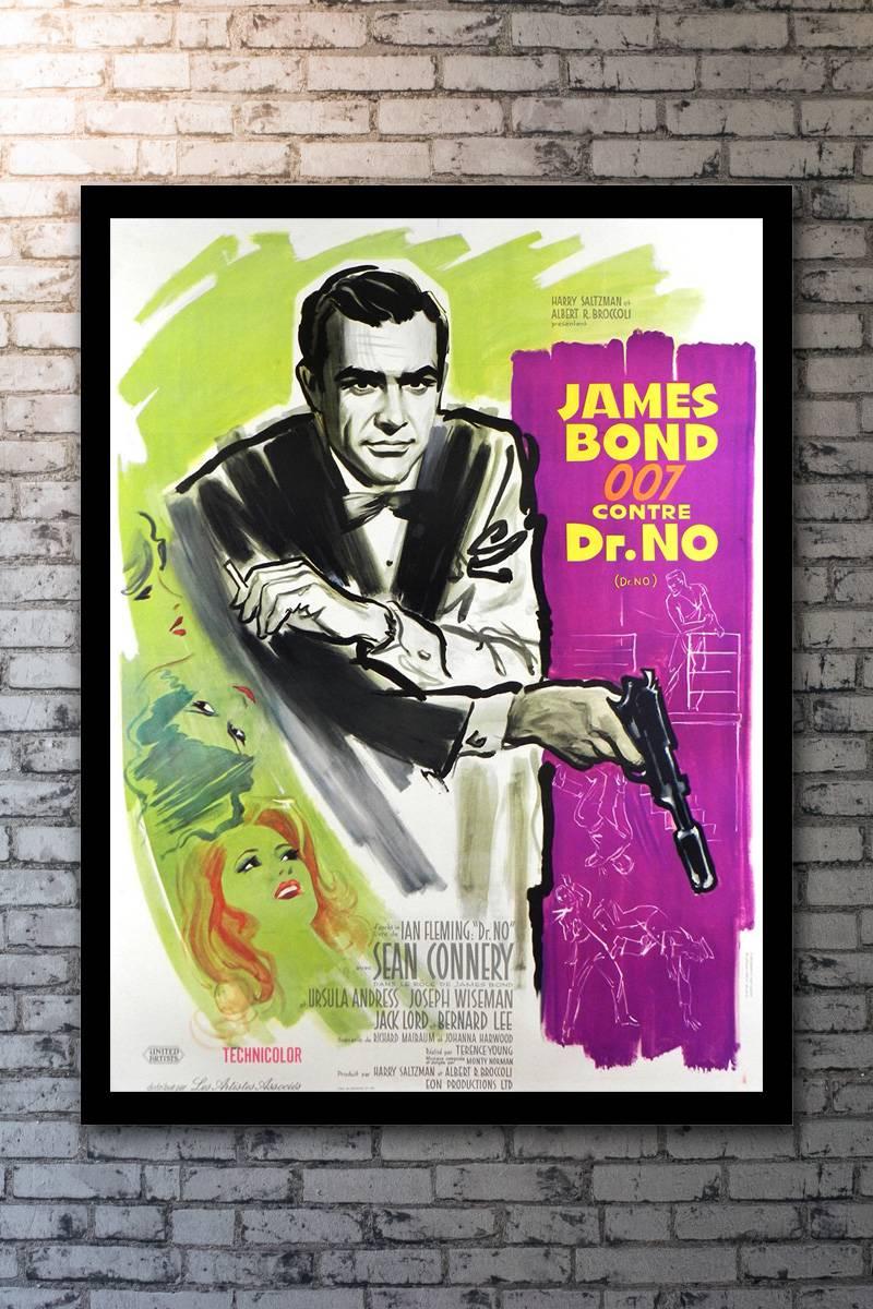 The first, and perhaps best of the James Bond action adventure films made Sean Connery a household name, and launched an unstoppable franchise that continues to send audiences flocking to theaters. This sublime French Grande features Boris Grisson