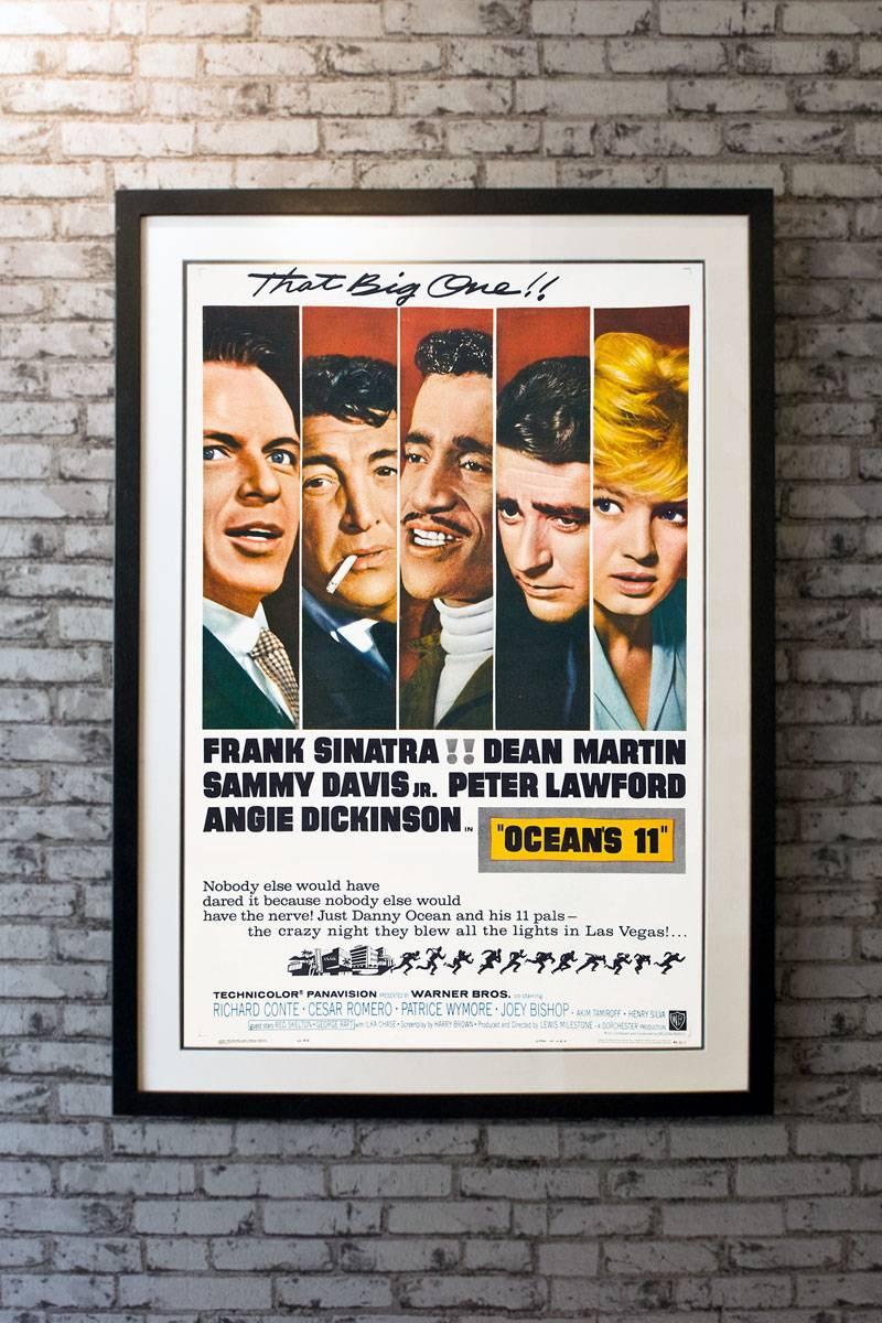 Starring Frank Sinatra, Dean Martin, Sammy Davis Jr., Peter Lawford, Angie Dickinson, Richard Conte, Cesar Romero, Joey Bishop, Akim Tamiroff, Henry Silva, Ilka Chase, Buddy Lester, Red Skelton, George Raft, Richard Boone, Hoot Gibson, and Shirley