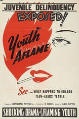 "Youth Aflame" Film Poster, 1944