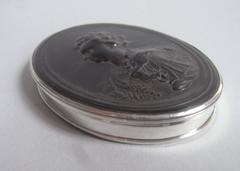 A rare Queen Anne silver & tortoiseshell Snuff Box. Made by John Obrisset